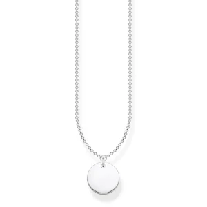 Halsketten*Thomas Sabo KE1958-001-21 Halskette mit Anhänger Damen Coin Rund Sterling-Silber