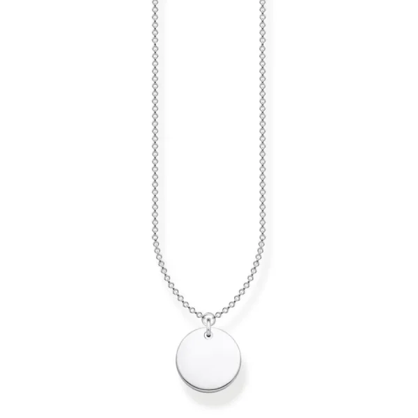 Halsketten*Thomas Sabo KE1958-001-21 Halskette mit Anhänger Damen Coin Rund Sterling-Silber