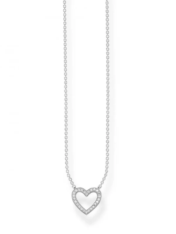 Halsketten* Thomas Sabo KE1554-051-14 Halskette mit Anhänger Collier Damen Herz Sterling-Silber