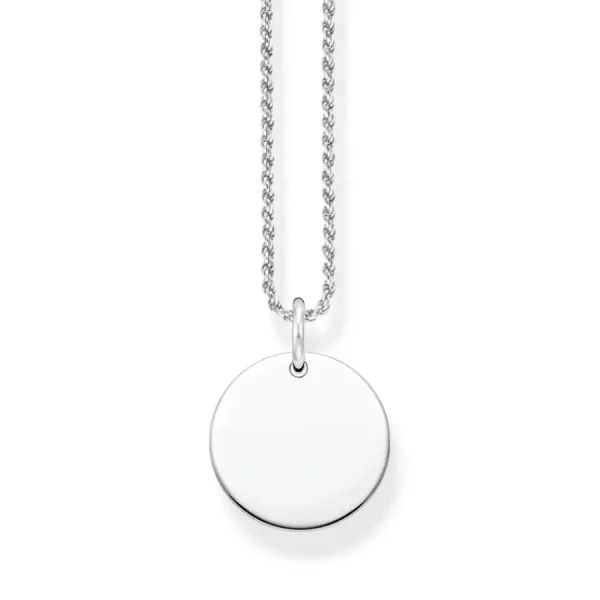 Halsketten*Thomas Sabo KE2133-001-21 Halskette mit Anhänger Damen Coin Sterlingsilber 50 cm