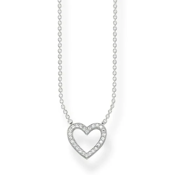 Halsketten* Thomas Sabo KE1554-051-14 Halskette mit Anhänger Collier Damen Herz Sterling-Silber