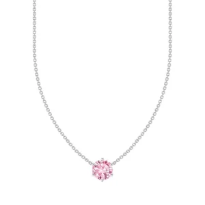 Halsketten*Thomas Sabo Kette-Anhänger Damen Pinker Zirkonia Silber KE2210-051-9