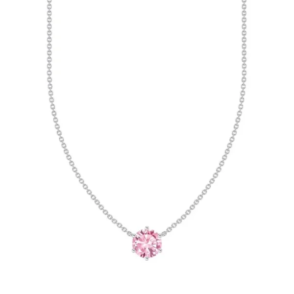 Halsketten*Thomas Sabo Kette-Anhänger Damen Pinker Zirkonia Silber KE2210-051-9