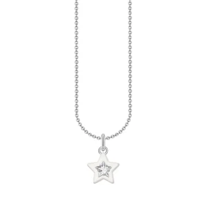 Halsketten*Thomas Sabo Kette-Anhänger Damen Stern Silber KE2235-041-14