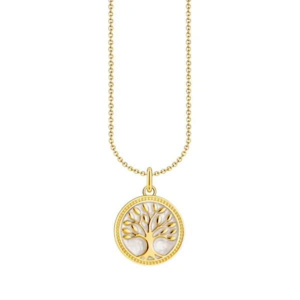 Halsketten*Thomas Sabo Kette-Anhänger Damen Tree of Love Vergoldet KE2220-427-39