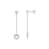 Ohrschmuck*Thomas Sabo Ohrringe Damen Kreis Weiße Steine Silber H2063-051-14