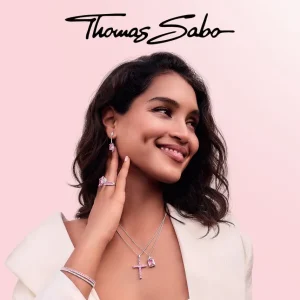 Ohrschmuck*Thomas Sabo Ohrringe Damen Kreis Weiße Steine Silber H2063-051-14