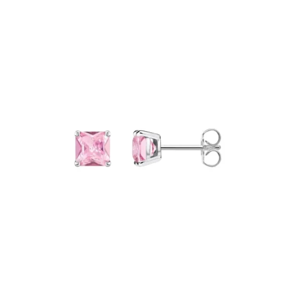 Ohrschmuck | Kinderschmuck*Thomas Sabo Ohrstecker Damen Pinker Stein Sterlingsilber H2174-051-9