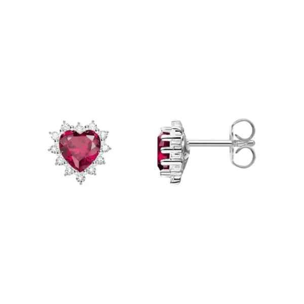 Ohrschmuck*Thomas Sabo Ohrstecker Damen Romance Herz Rot Silber H2315-013-010