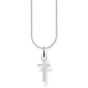 Halsketten*Thomas Sabo SCKE150301 Halskette mit Anhänger Damen Kreuz Silber