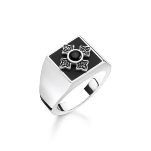 Ringe*Thomas Sabo TR2209-641-11 Ring Herren Royalty Kreuz Sterling-Silber