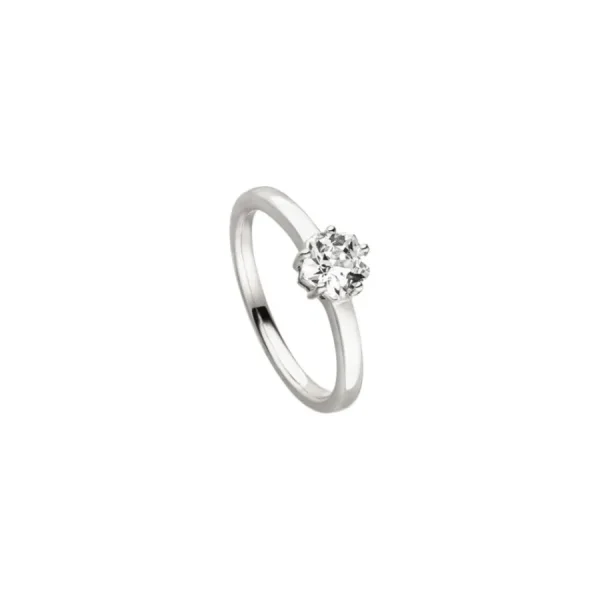 Ringe*Viventy 780981 Solitär-Ring Damen Zirkonia Sterling-Silber Gr. 56