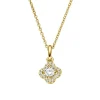 Halsketten*Viventy Halskette mit Anhänger Damen Zirkonia Gelbgold Silber 787752