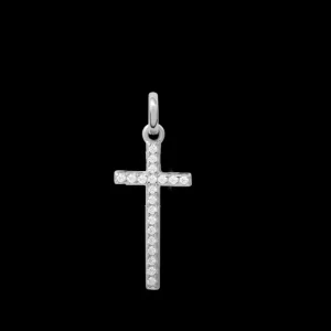 Anhänger*Xenox Anhänger Kreuz mit Zirkonia 925 Sterlingsilber XS10038