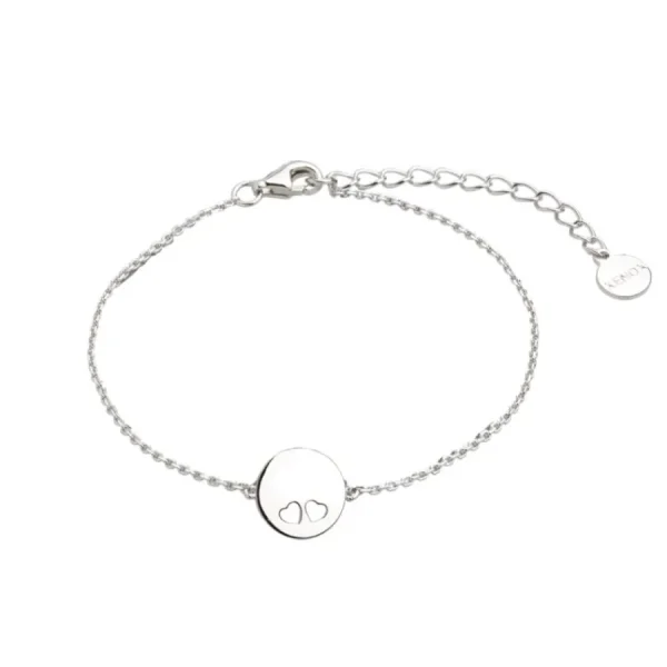 Armbänder & Armreife*Xenox Armband Damen Love Story Coin Herzen Sterlingsilber XS3572