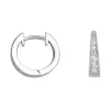 Ohrschmuck*Xenox Creolen Ohrringe Damen Zirkonia Sterlingsilber 13 mm XS8659