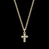 Halsketten | Anhänger*Xenox Kette mit Anhänger Damen Kreuz Zirkon Silber Vergoldet XS10037G