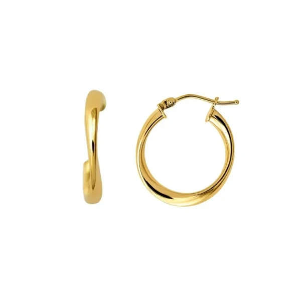 Ohrschmuck*Xenox XG9K6028G Creolen Damen Fine Basic Kollektion 9K Gelbgold 375/-