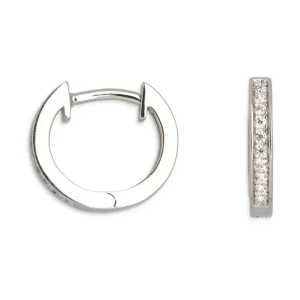 Ohrschmuck*Xenox XS8656 Ohrringe Creolen Modern Classics Zirkonia Silber Ø 12 mm