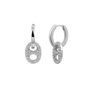 Ohrschmuck*Xenox XS91417 Ohrringe Creolen Damen Timeless Zirkonia Sterling-Silber