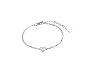 Armbänder & Armreife*Xenox XS3413N Armband Damen Love Story Herz Zirkonia Silber