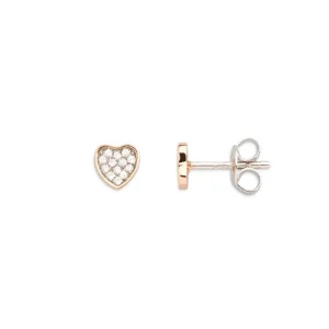 Ohrschmuck*Xenox XS3414RN Ohrstecker Love Story Rosé Zirkonia Herzform