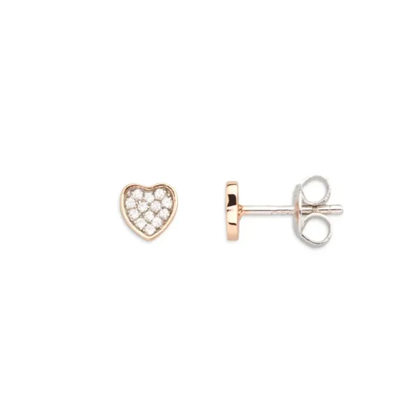 Ohrschmuck*Xenox XS3414RN Ohrstecker Love Story Rosé Zirkonia Herzform